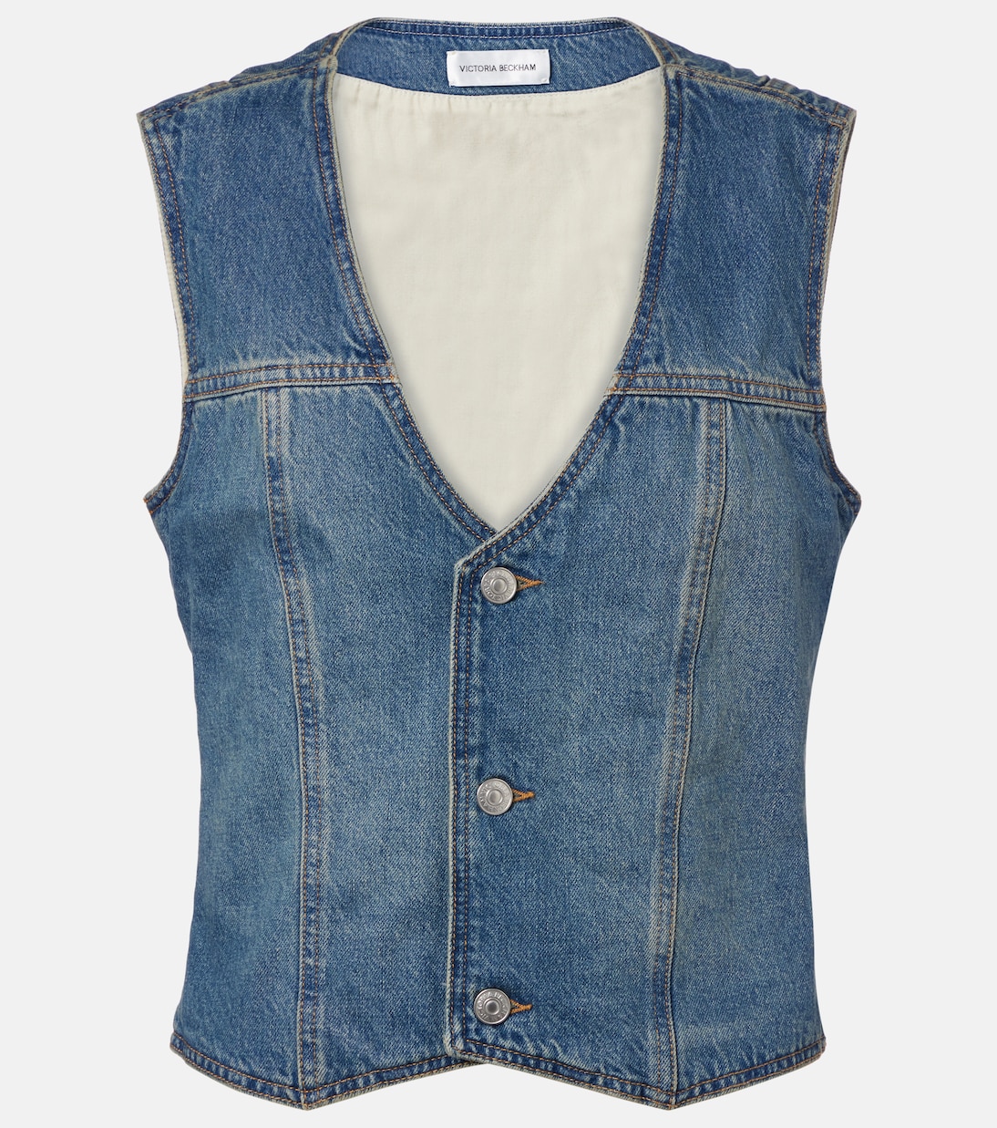 Denim vest | Victoria Beckham