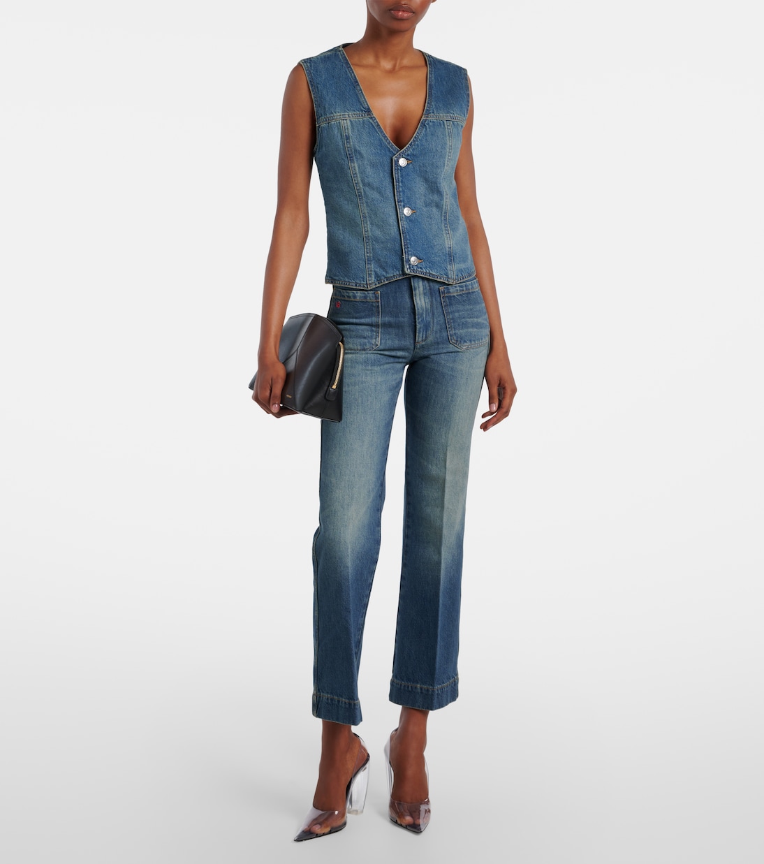Denim vest | Victoria Beckham