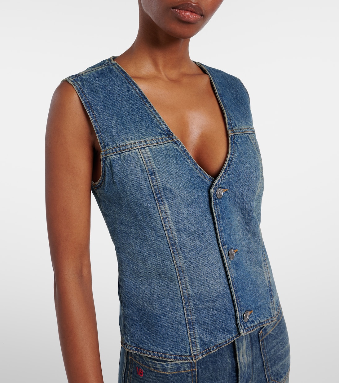 Denim vest | Victoria Beckham