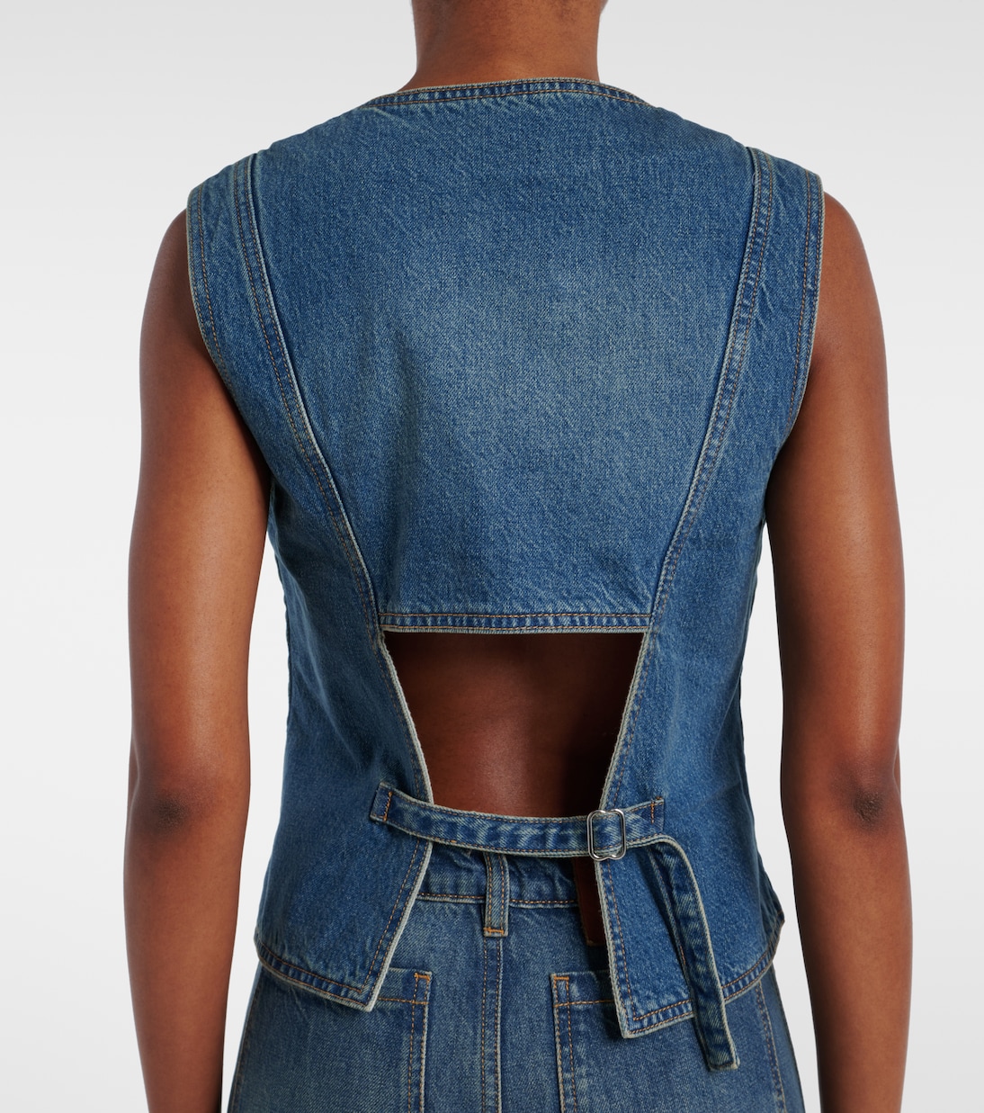 Denim vest | Victoria Beckham