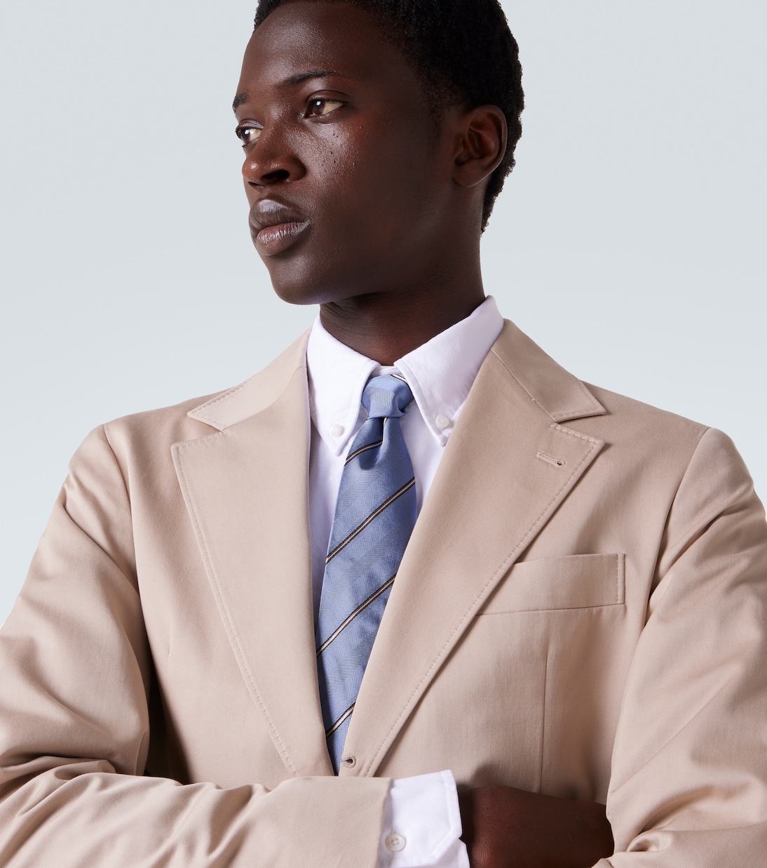 Striped silk tie | Brunello Cucinelli