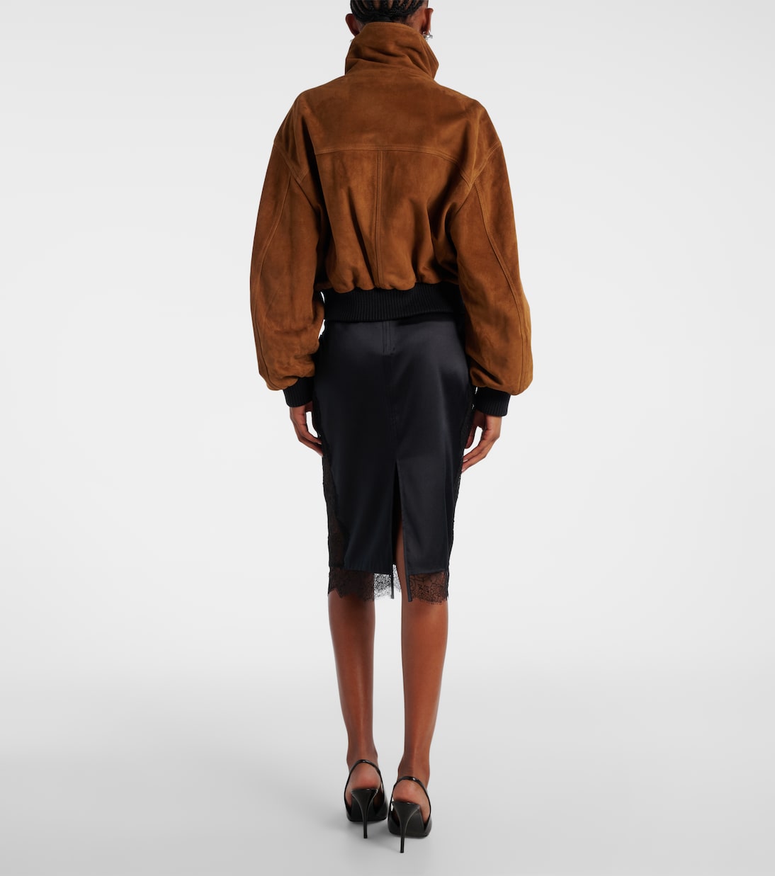 Briar suede bomber jacket | Nour Hammour