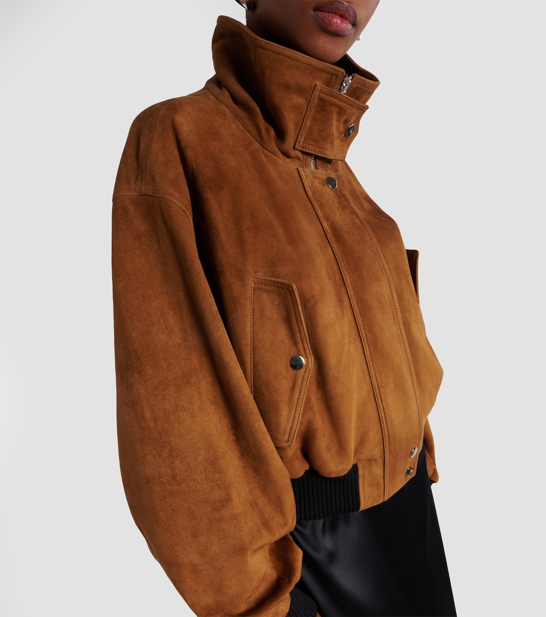 Briar suede bomber jacket | Nour Hammour