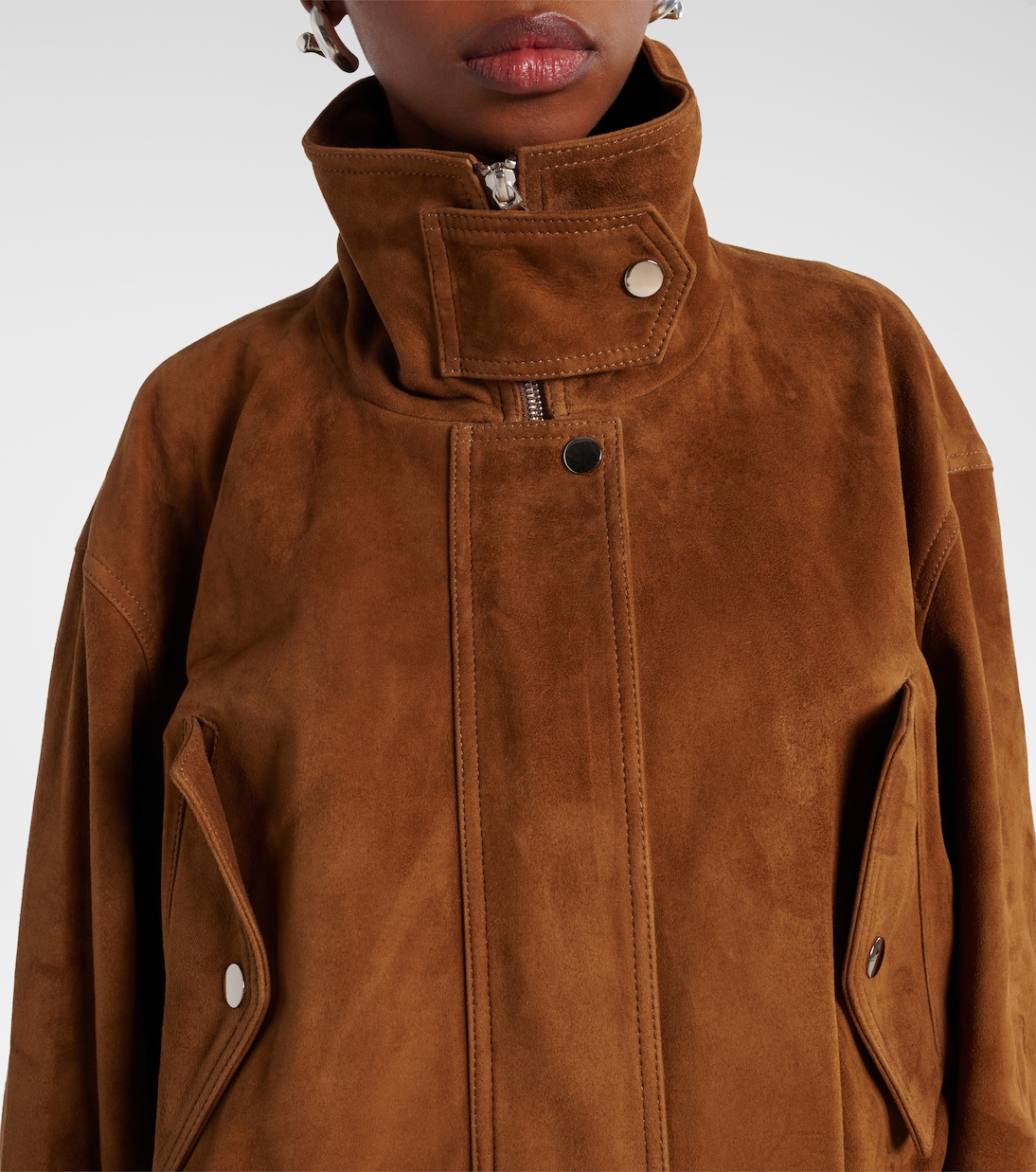 Briar suede bomber jacket | Nour Hammour