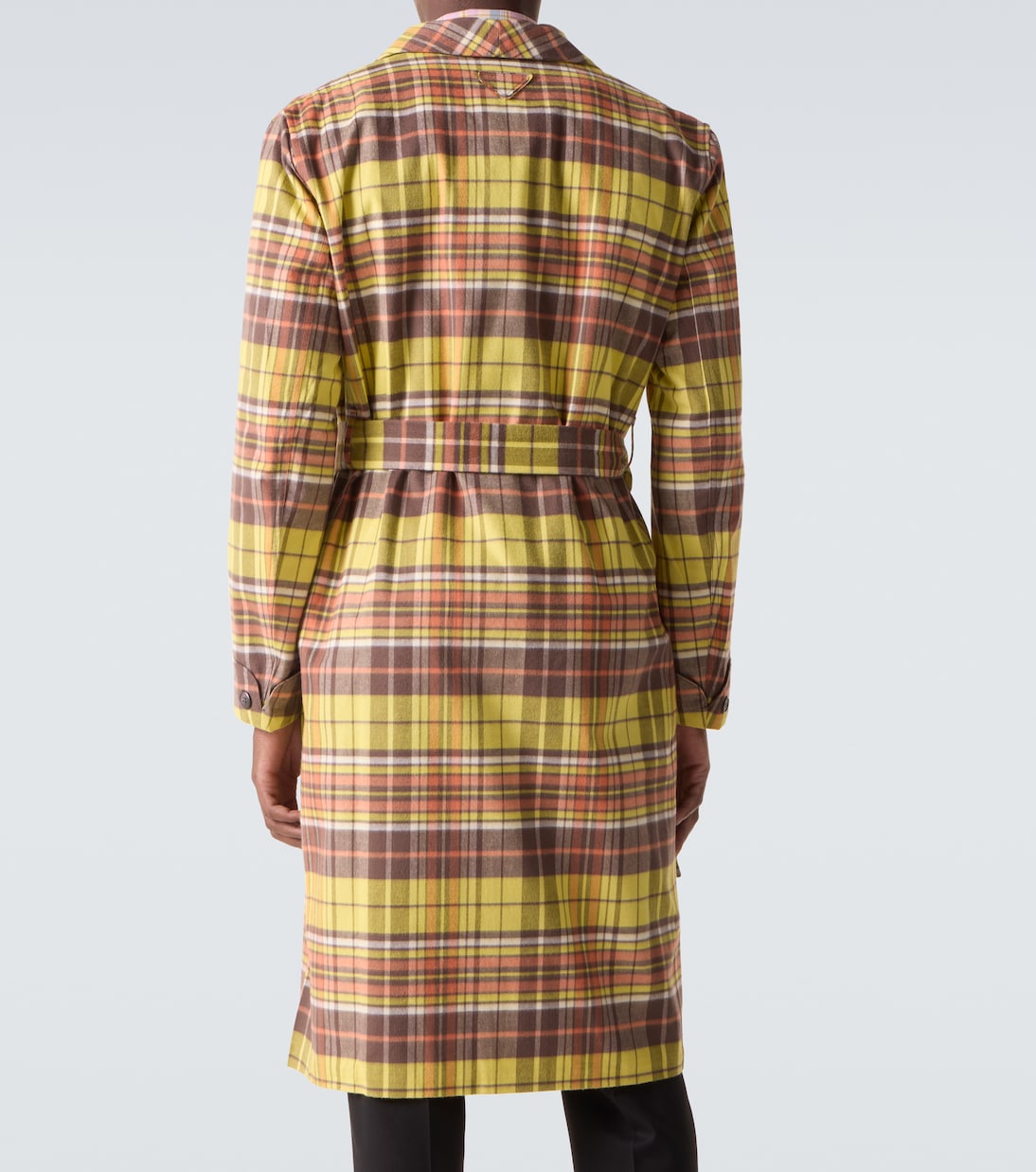 Checked cotton coat | Prada