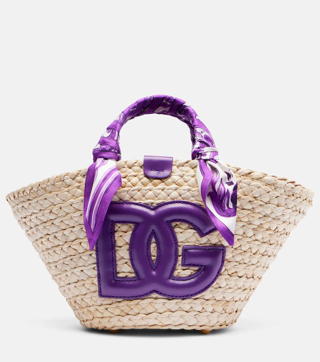 DG Majolica straw basket bag | Dolce&Gabbana