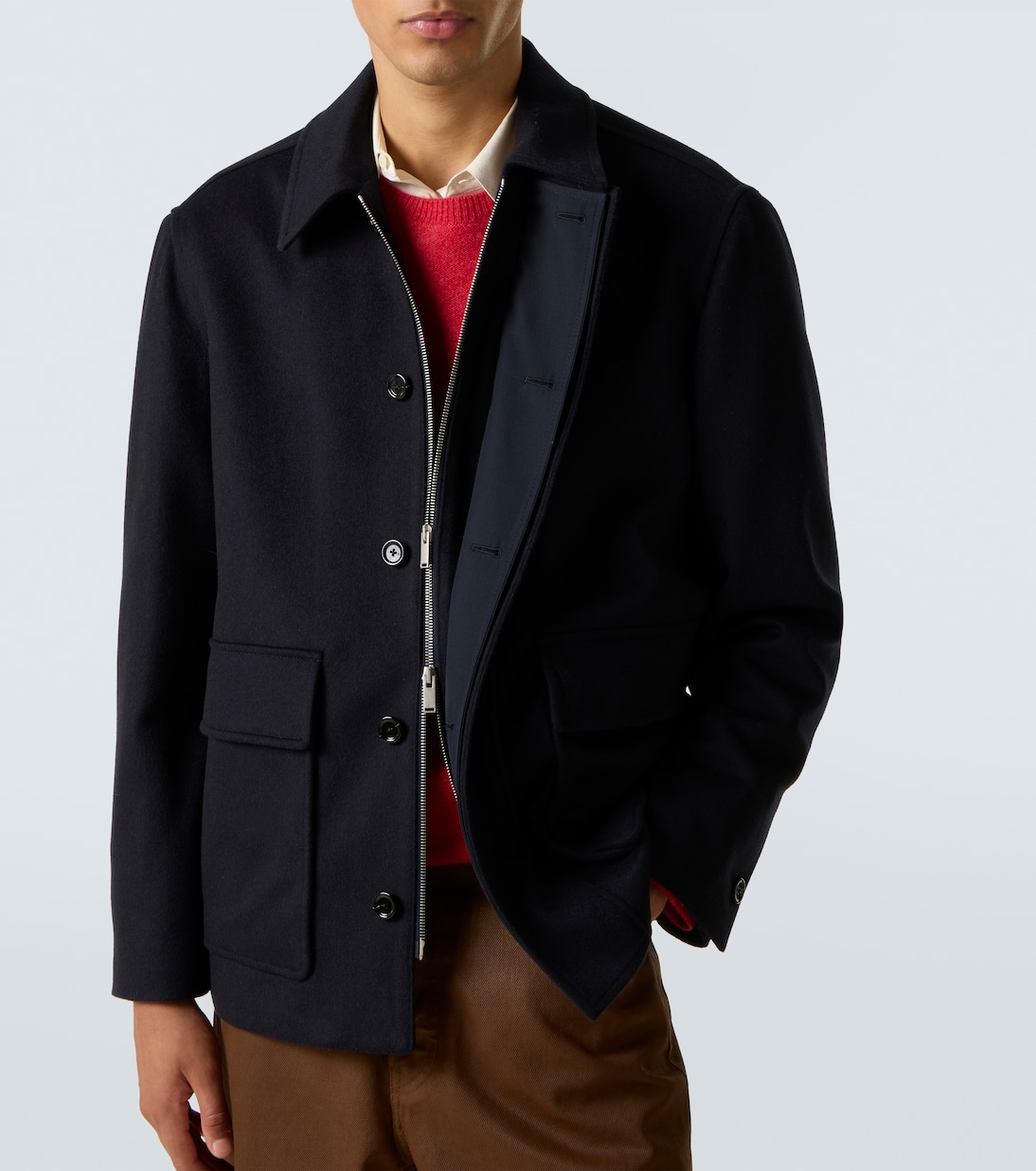 Virgin wool blouson jacket | Lardini
