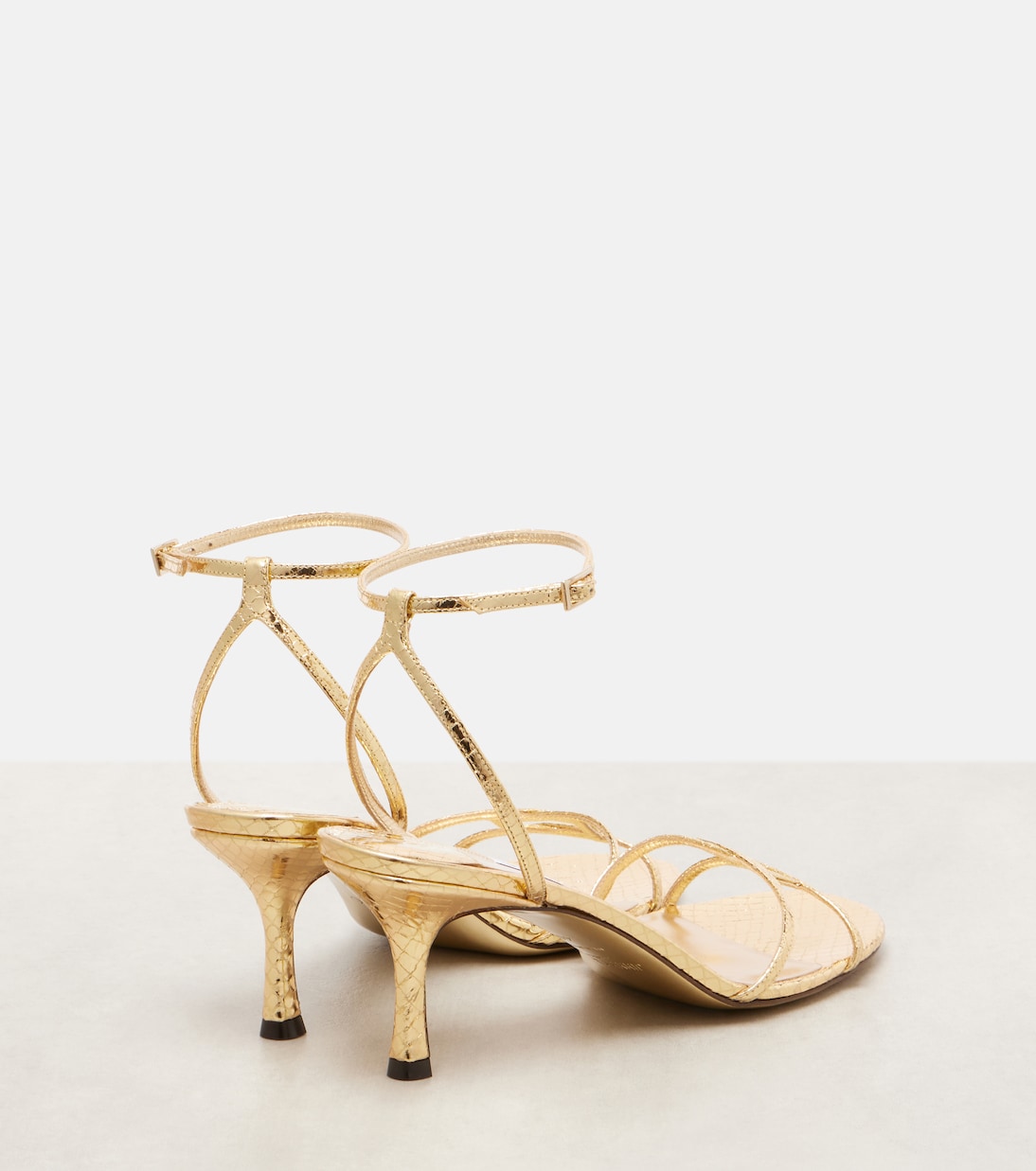 Sandalen 1998 Leo 65 aus Metallic-Leder | Jimmy Choo