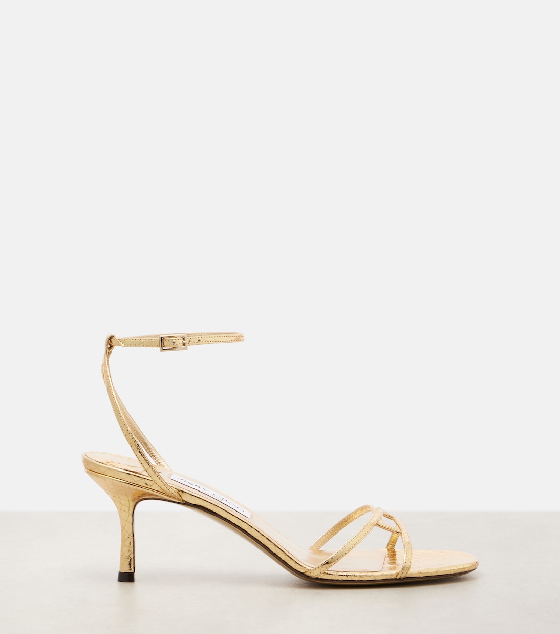 Sandalen 1998 Leo 65 aus Metallic-Leder | Jimmy Choo