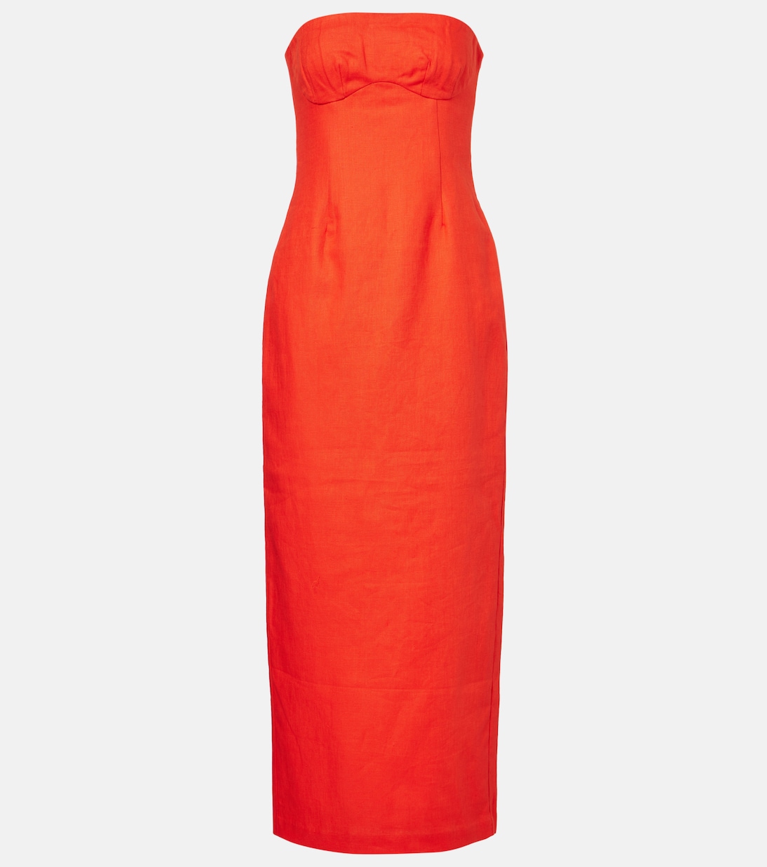 Strapless linen maxi dress | SIR