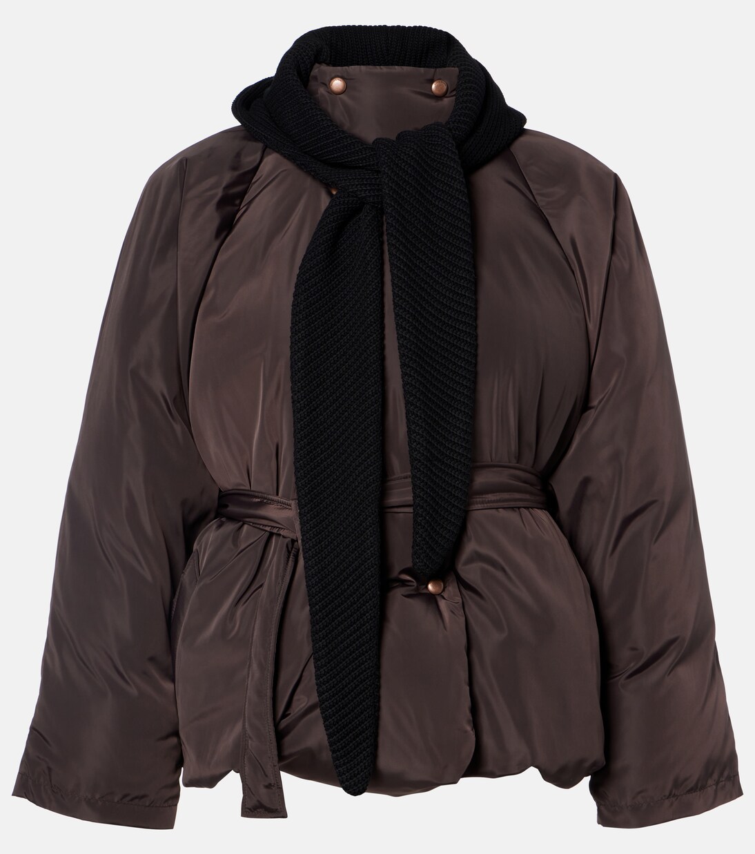 Belted hooded puffer jacket | Magda Butrym