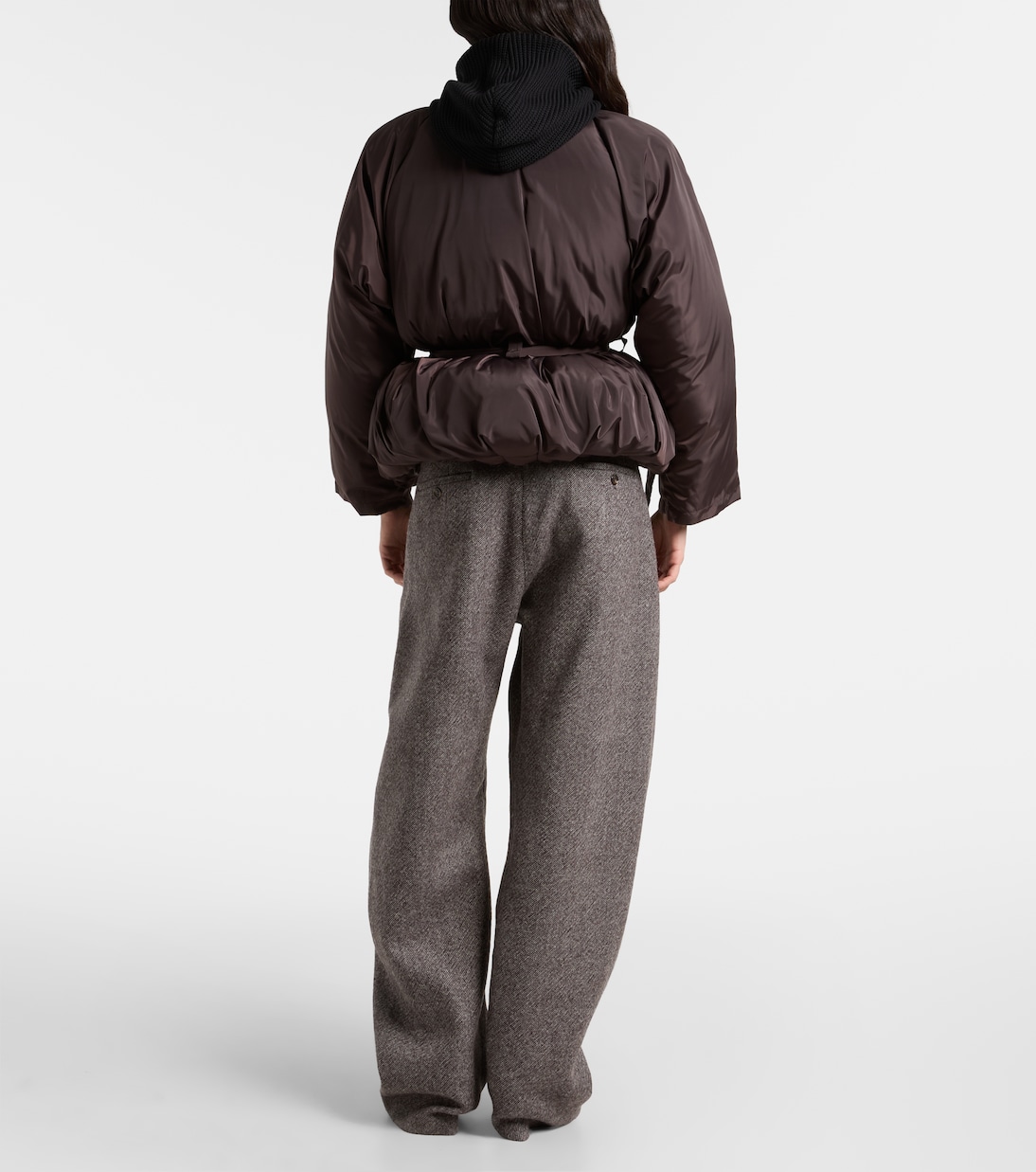 Belted hooded puffer jacket | Magda Butrym