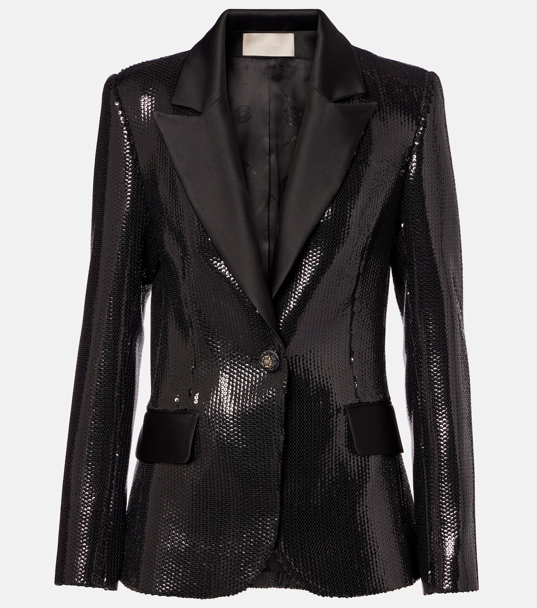 Sequined satin blazer | Elie Saab