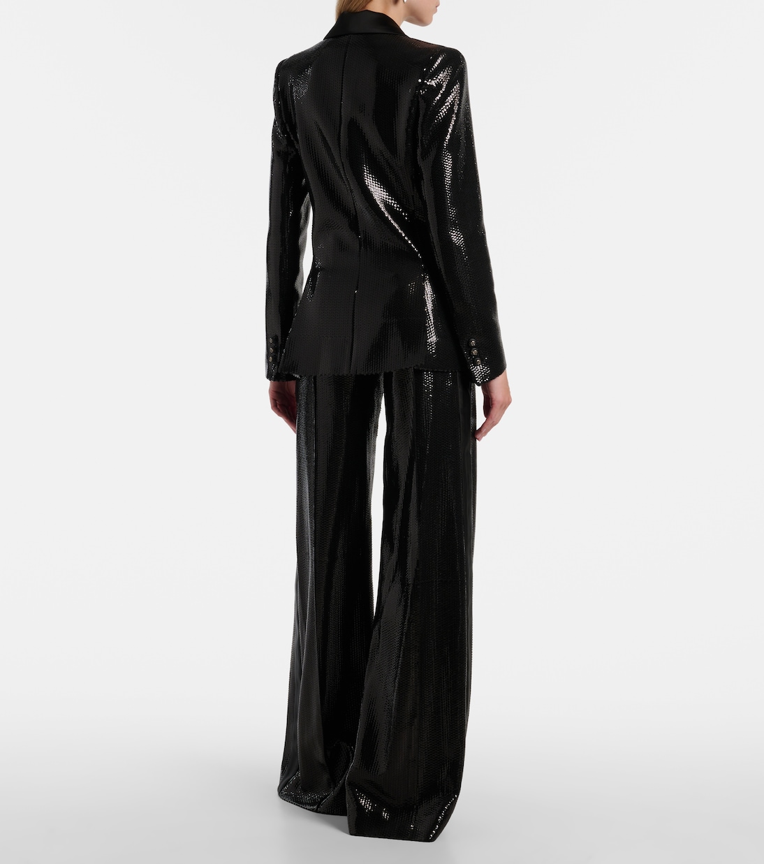 Sequined satin blazer | Elie Saab