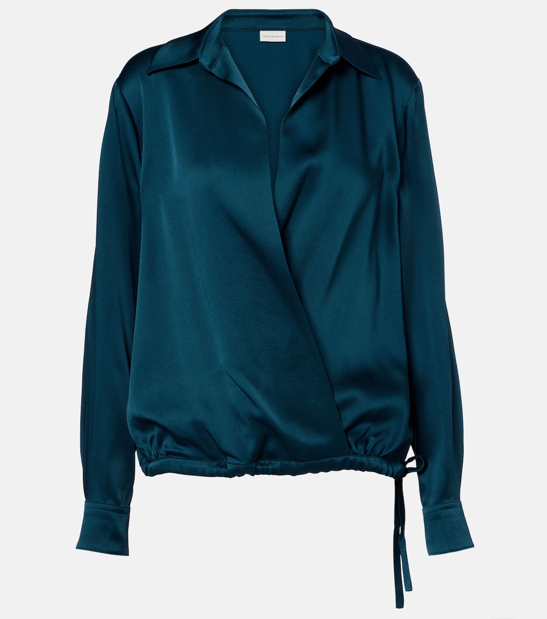 Satin wrap top | Dries Van Noten