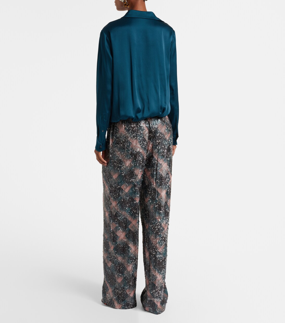 Satin wrap top | Dries Van Noten