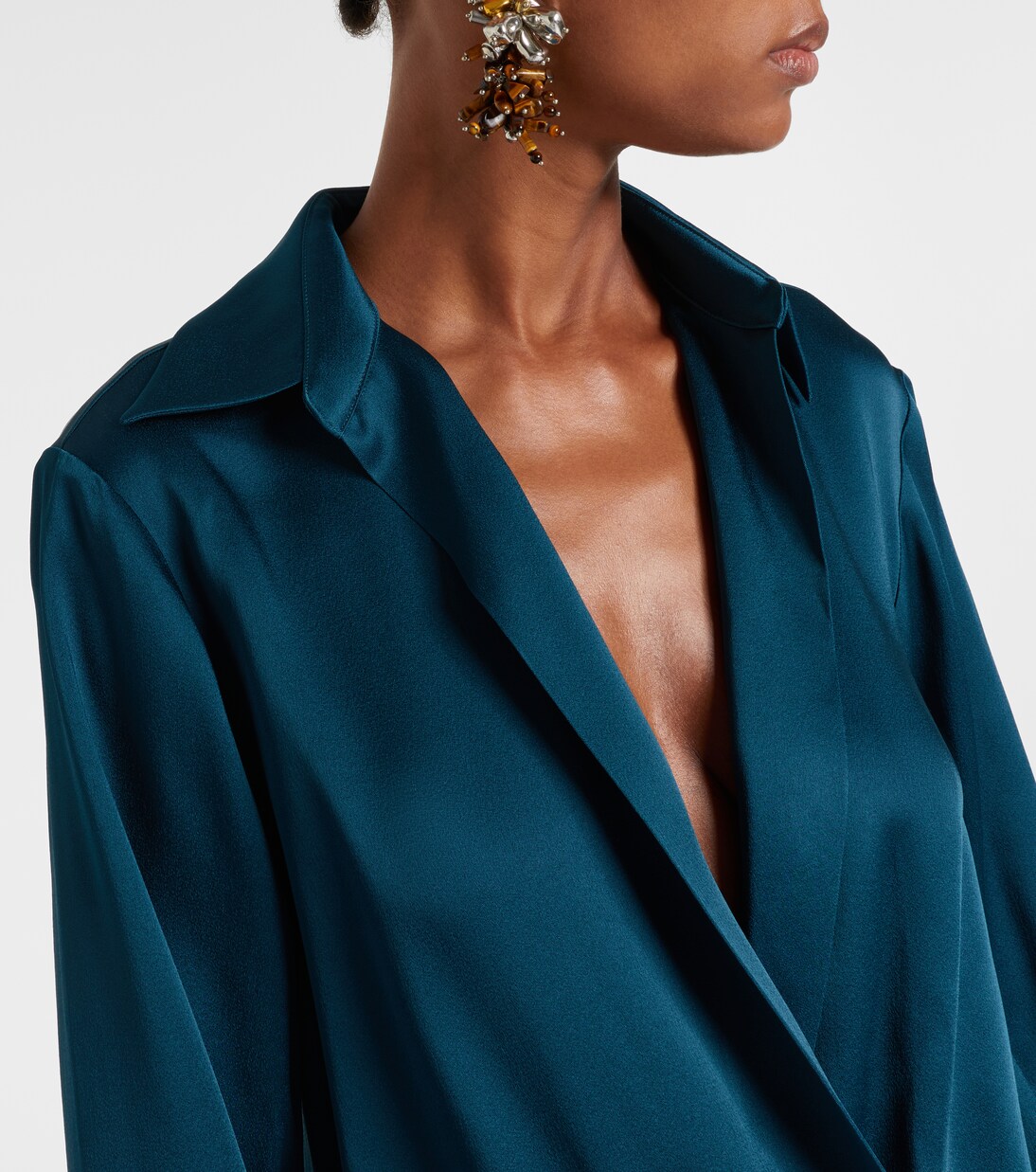 Satin wrap top | Dries Van Noten