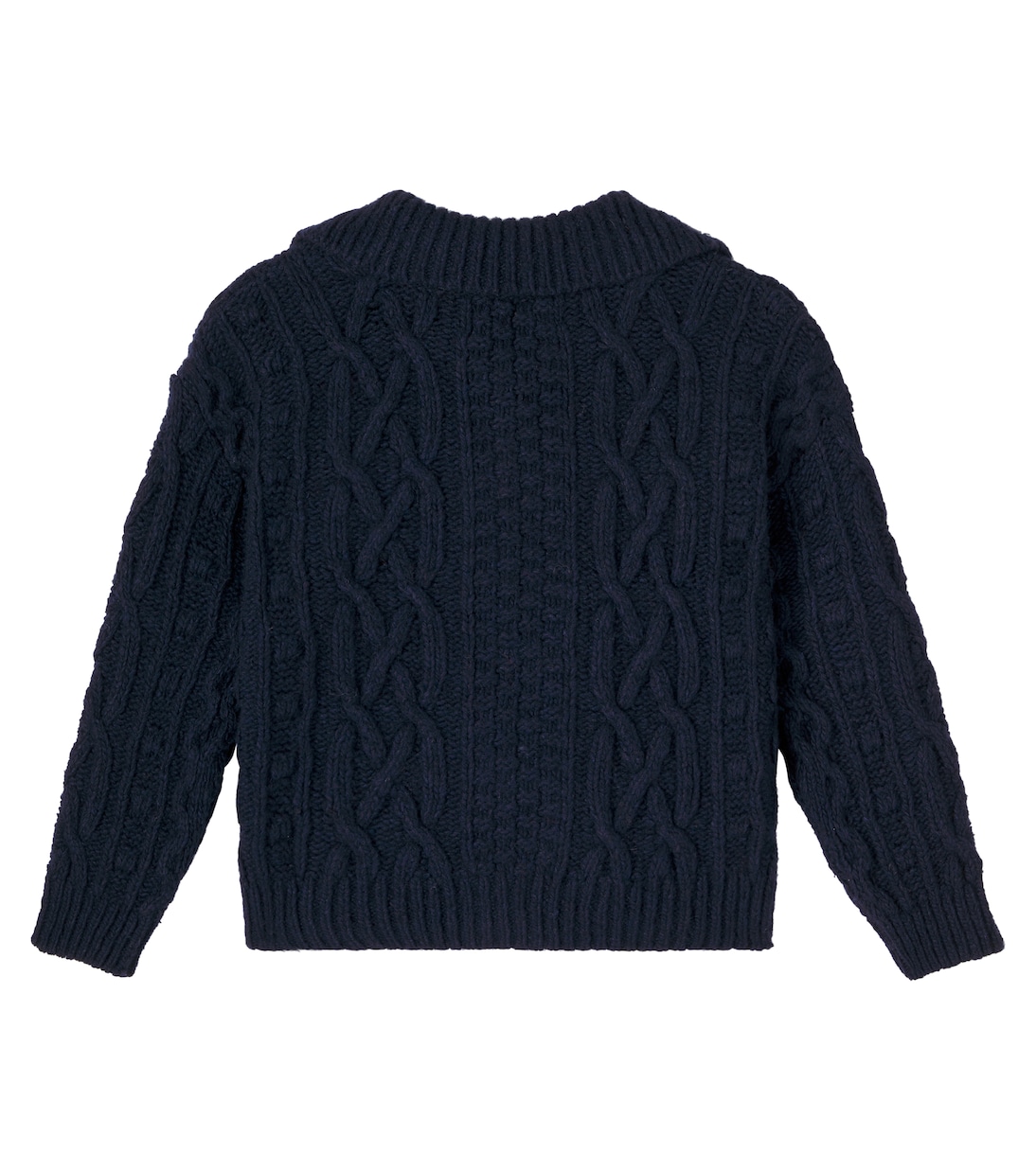 Maria cable-knit wool-blend cardigan | The New Society