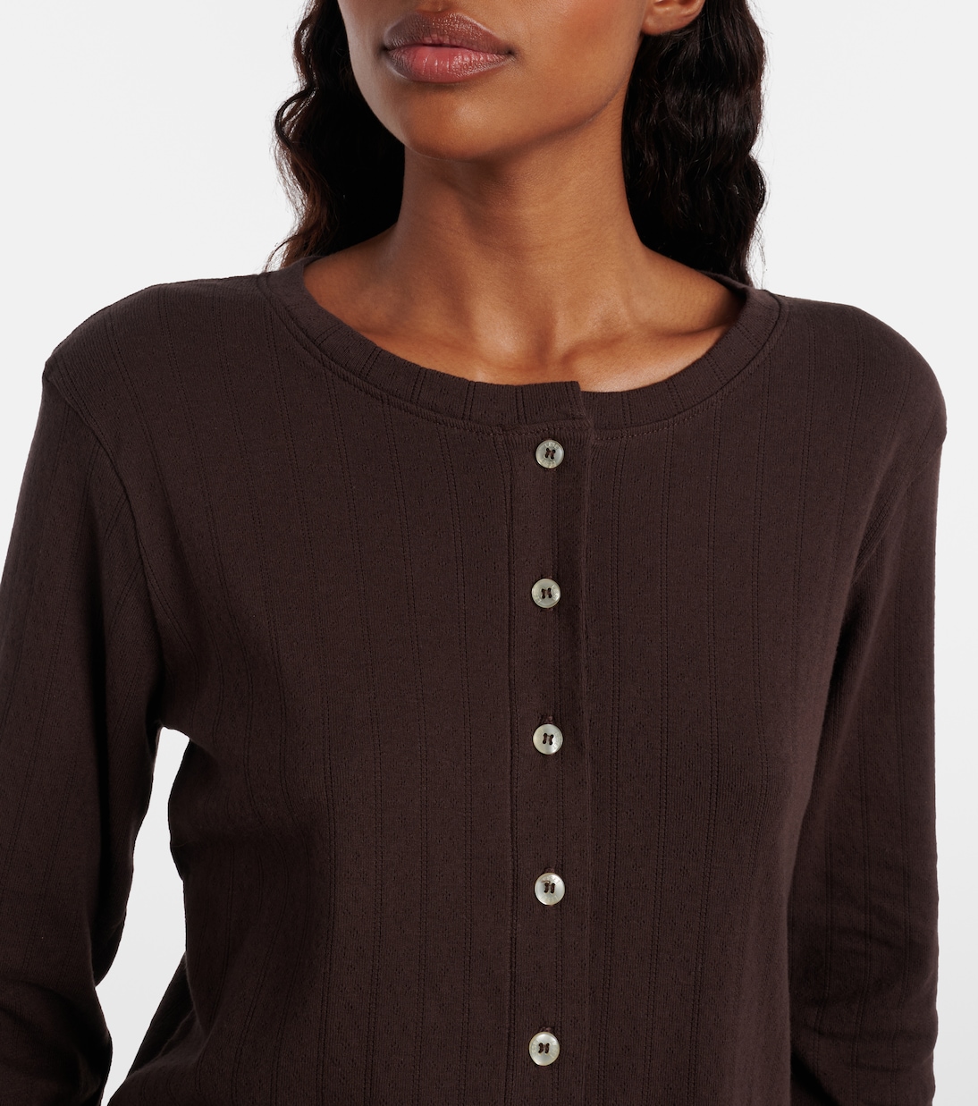 Cardigan aus Pointelle-Strick | Leset