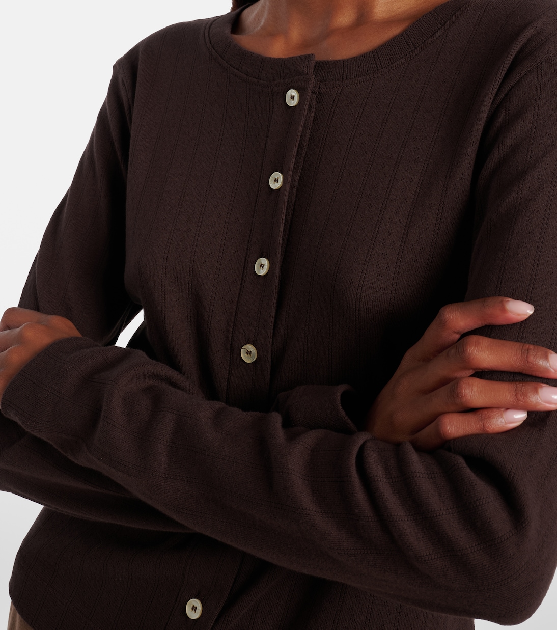 Cardigan aus Pointelle-Strick | Leset