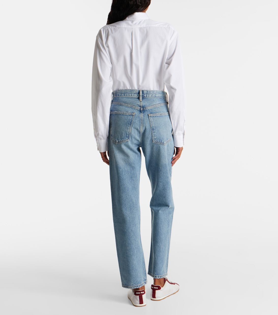 90's Pinch Waist high-rise straight jeans | Agolde