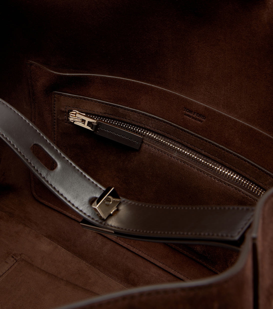 Schultertasche Large aus Veloursleder | Tom Ford