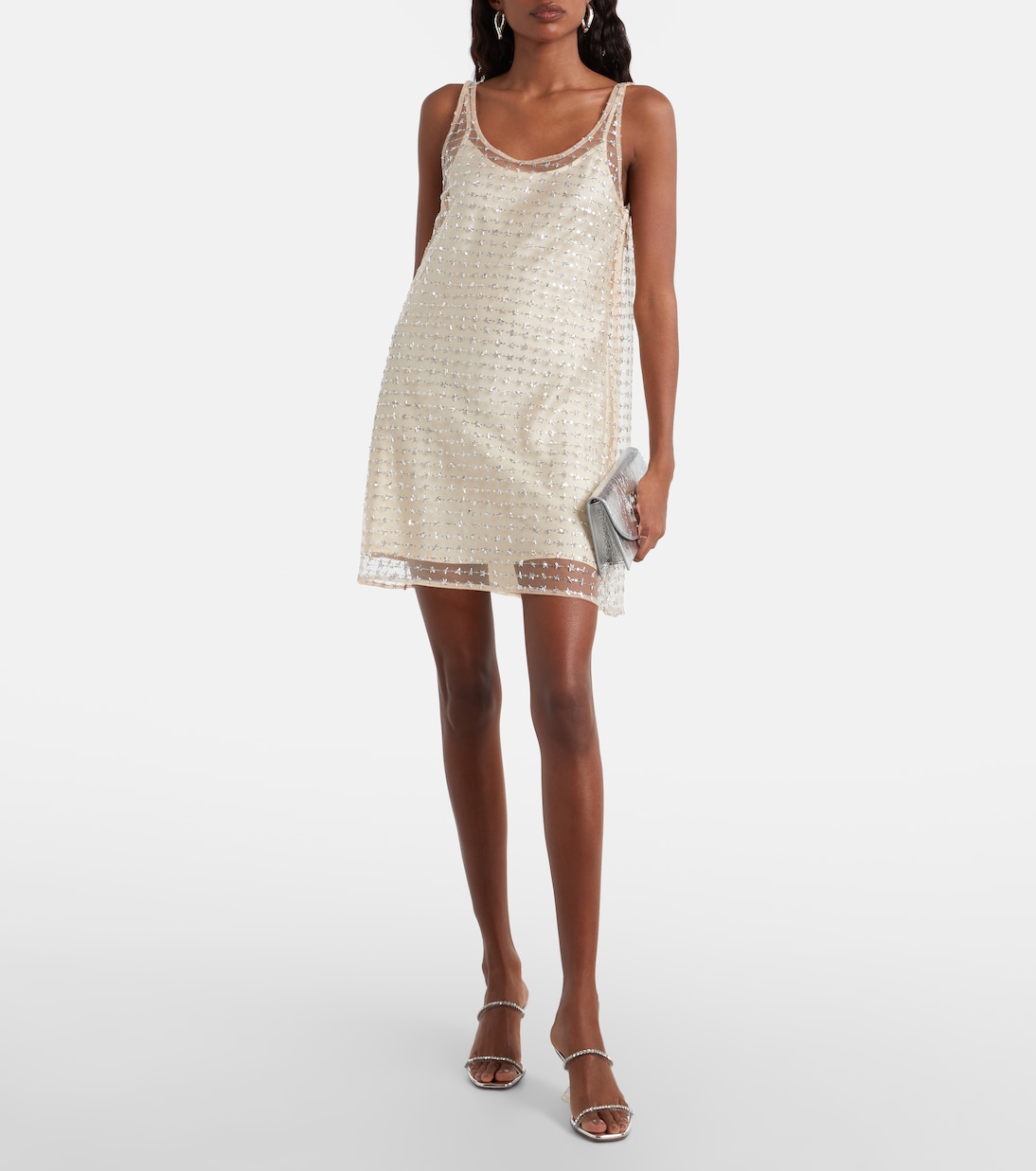 Aurielle sequined tulle minidress | Staud