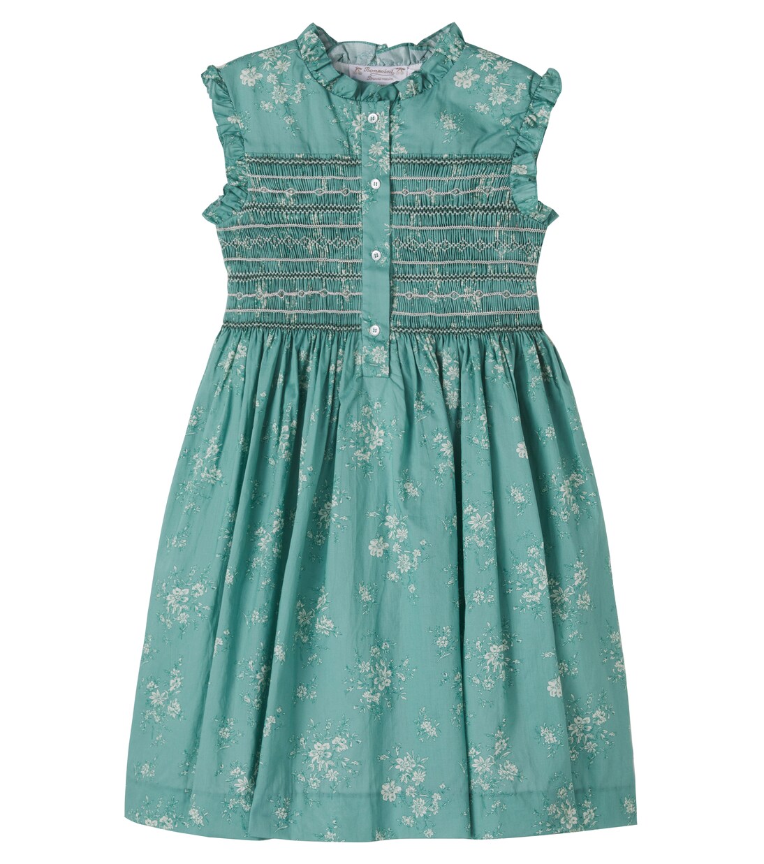 Fabiola smocked floral cotton dress | Bonpoint