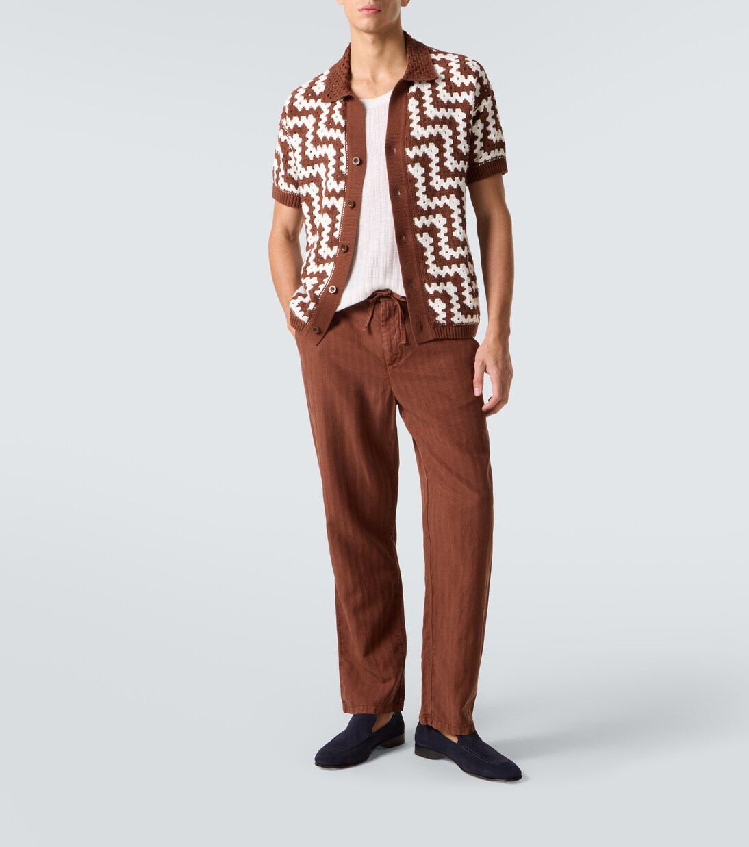 Cardigan Pinto en crochet de coton | Frescobol Carioca