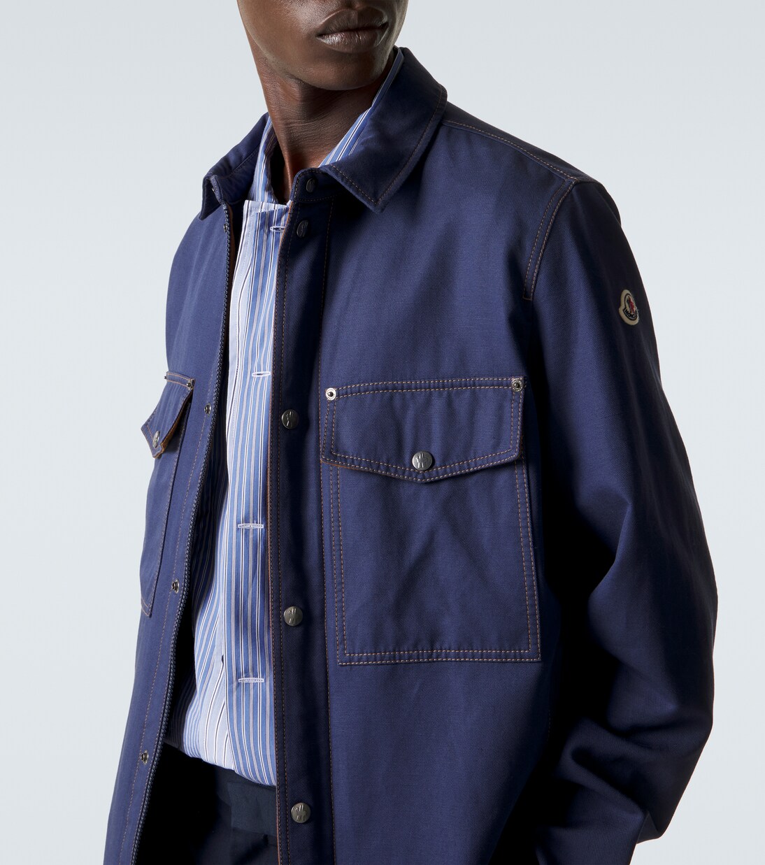 Cotton and linen field jacket | Moncler