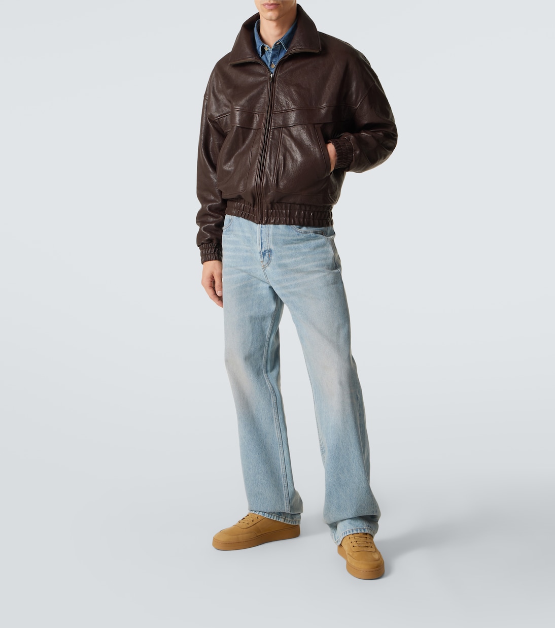 SL/61 leather sneakers | Saint Laurent