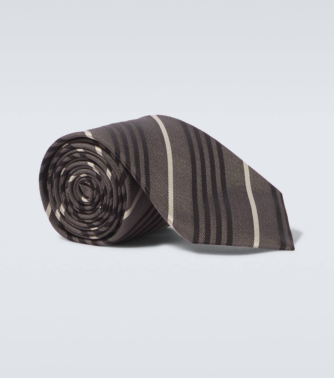Striped silk tie | Saint Laurent