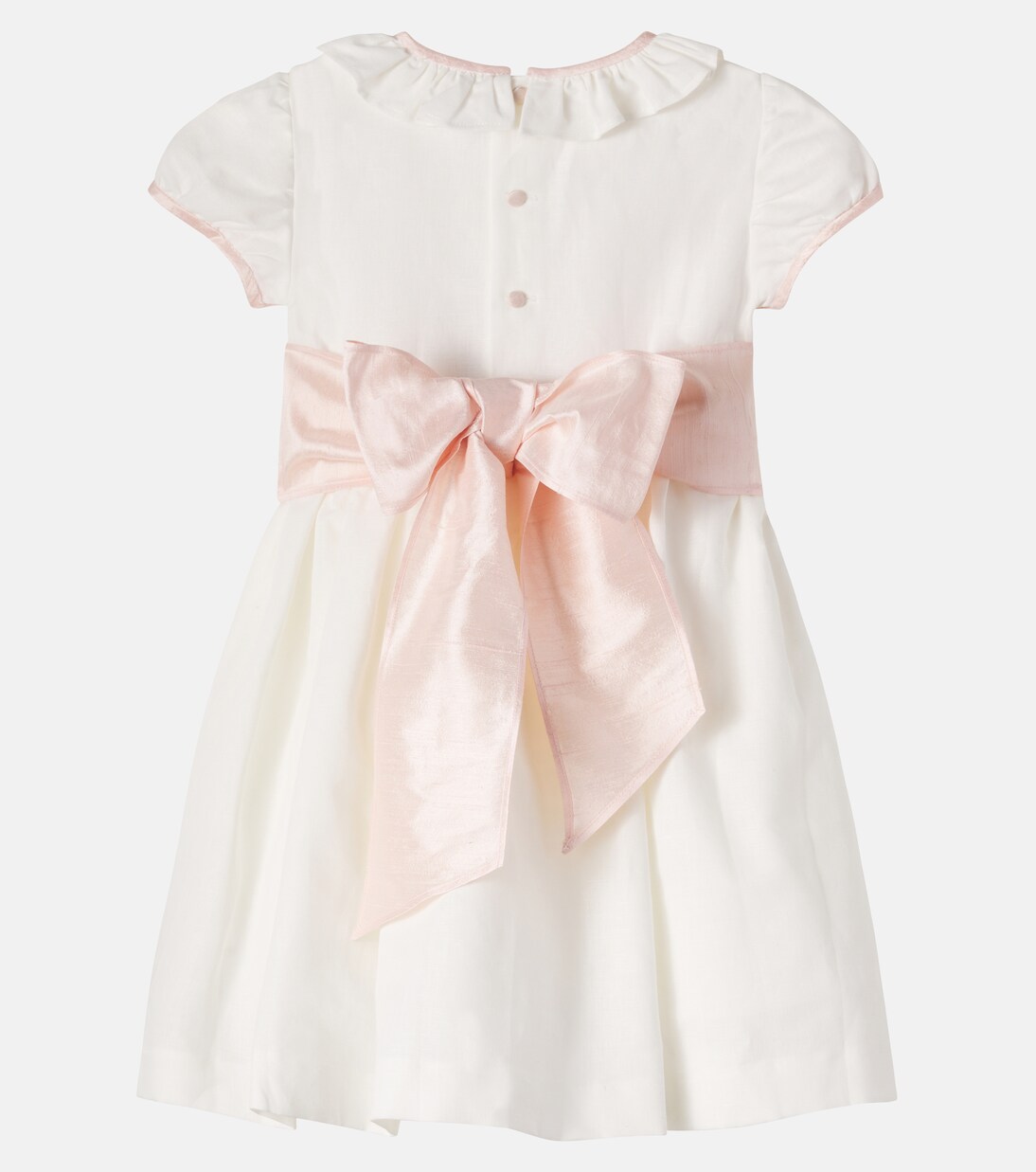 Bow-detail linen and cotton dress | Pepa London