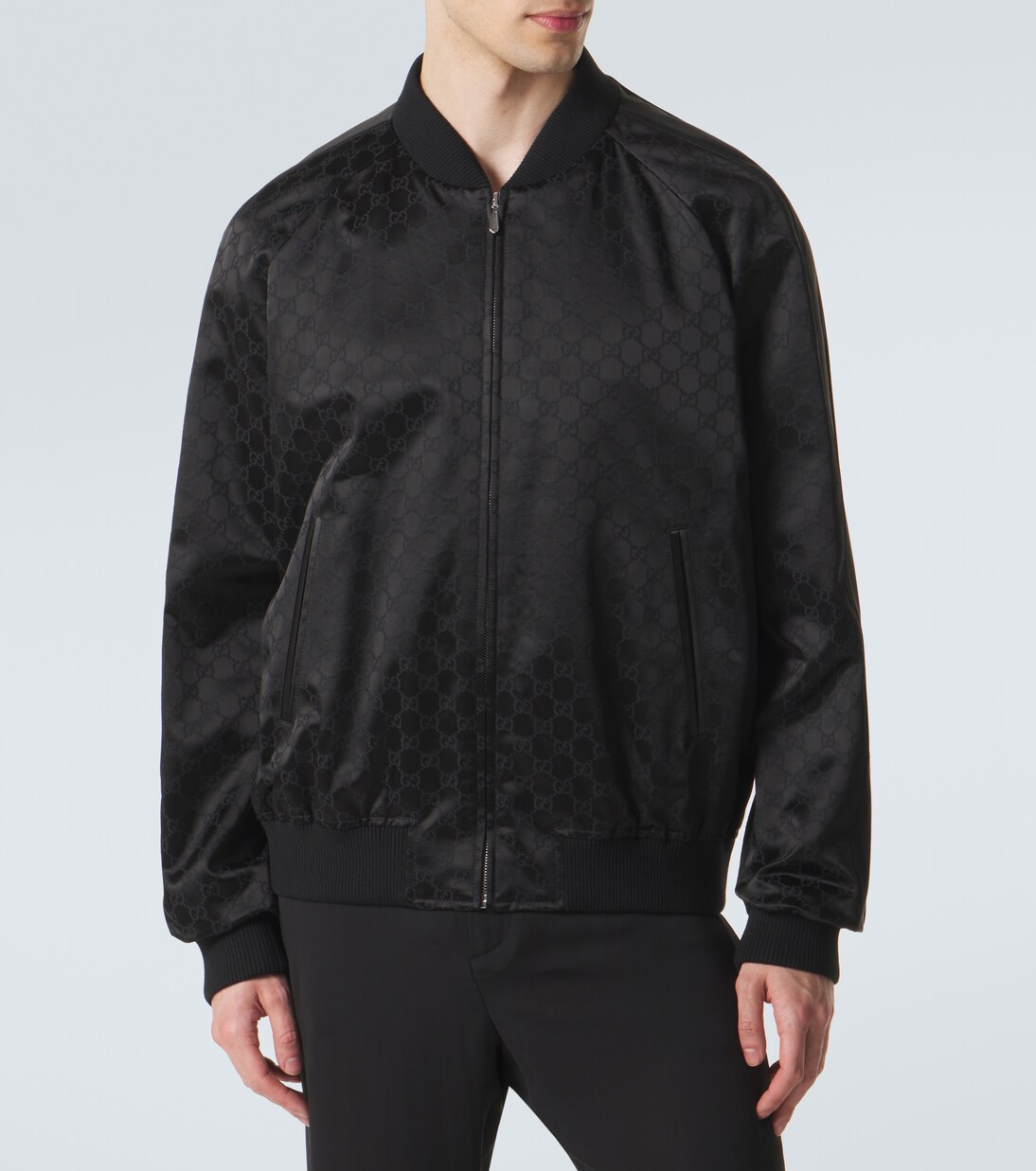 GG cotton-blend satin jacket | Gucci