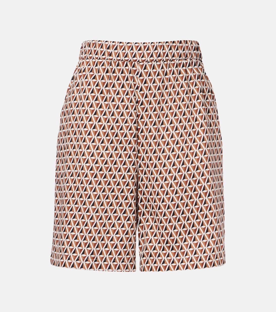 Omelia printed cotton Bermuda shorts | Max Mara