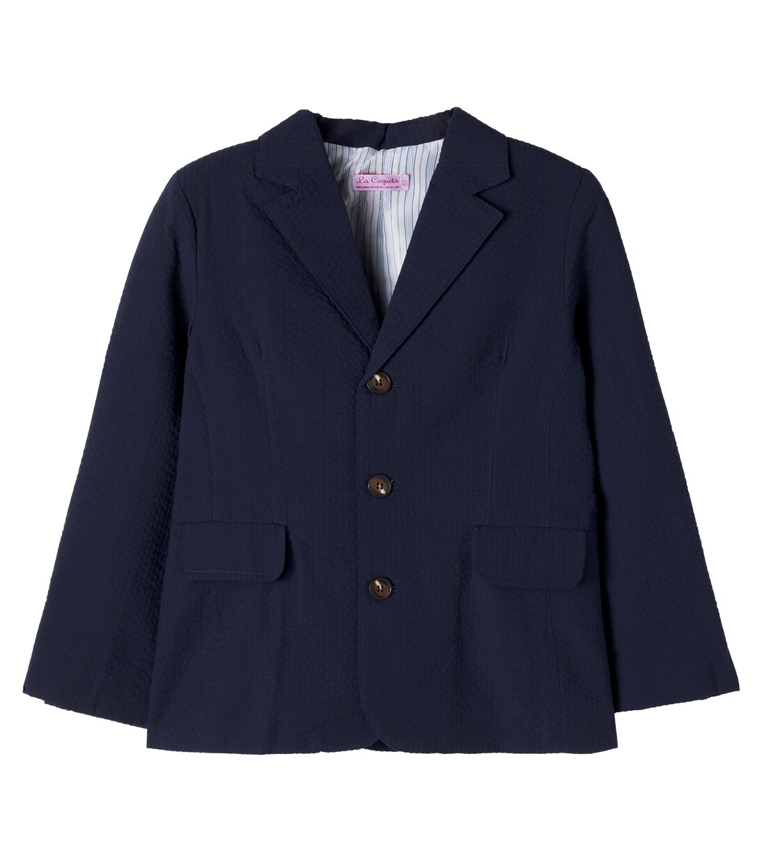Sybil cotton seersucker blazer | La Coqueta