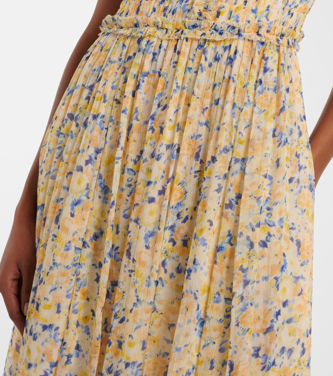 Kasia floral silk chiffon maxi dress | Ulla Johnson