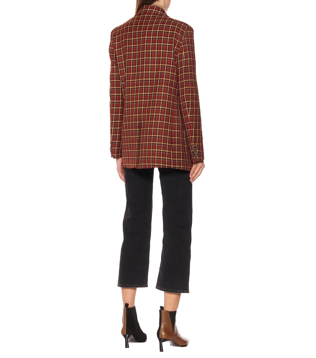 Checked wool blazer | Plan C