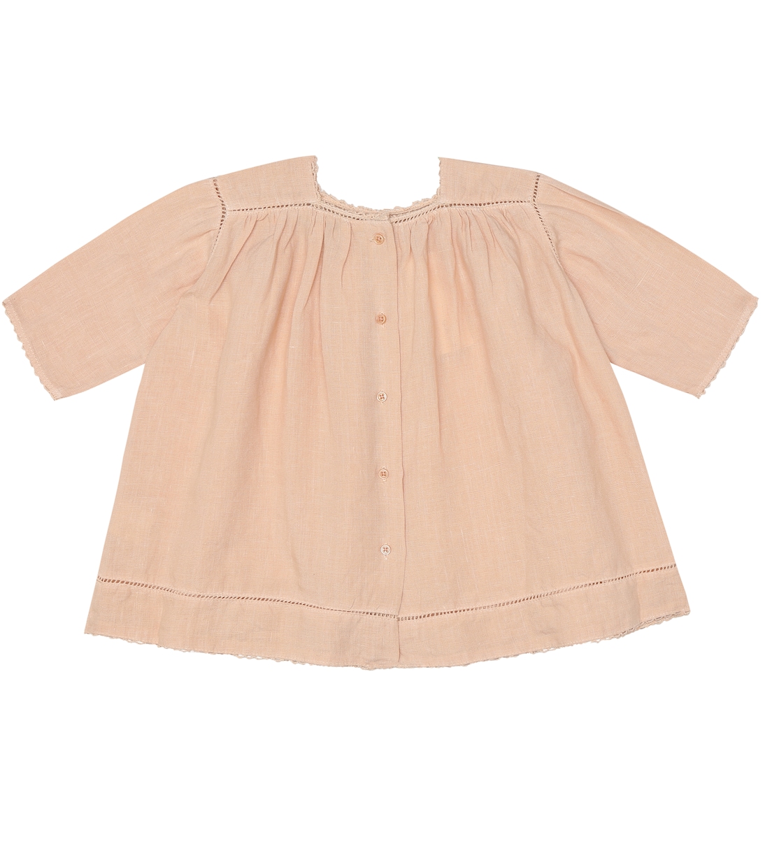 Baby Wimbledon linen dress | Caramel