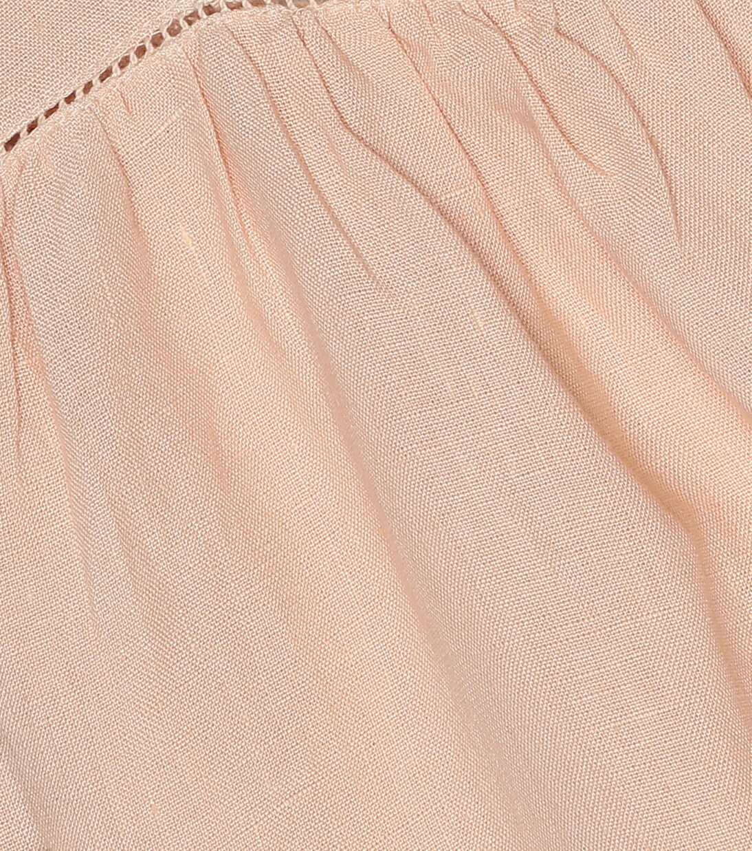 Baby Wimbledon linen dress | Caramel