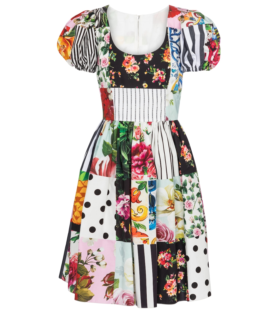 Bedrucktes Minikleid aus Baumwolle | Dolce&Gabbana