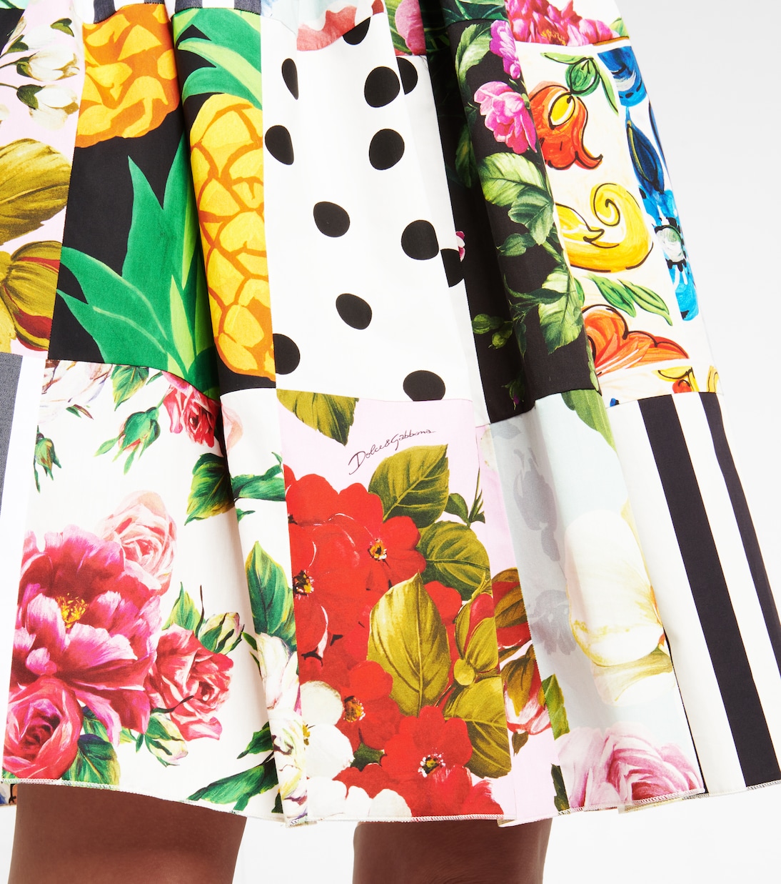 Bedrucktes Minikleid aus Baumwolle | Dolce&Gabbana
