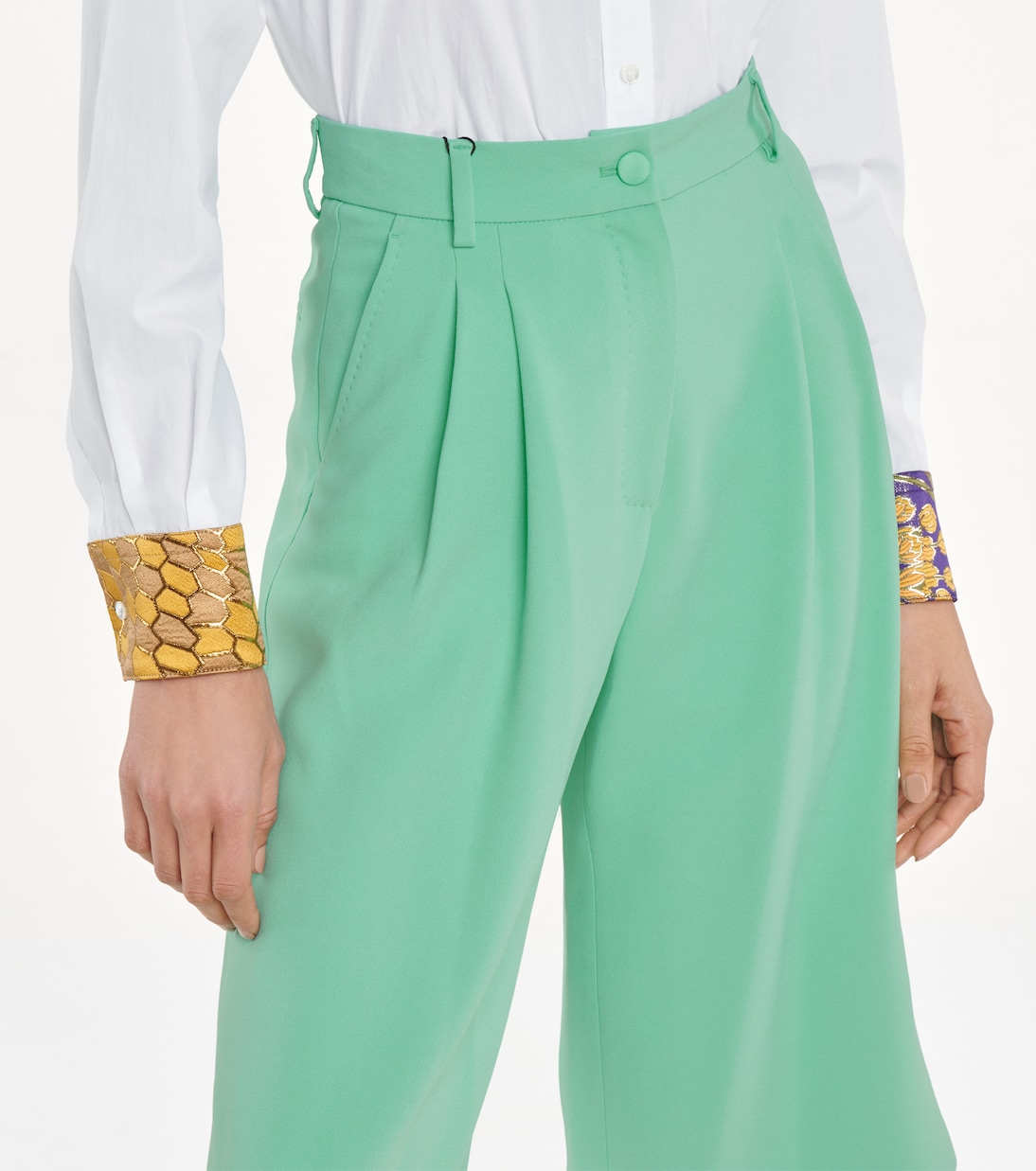 High-rise stretch-cady Bermuda shorts | Dolce&Gabbana