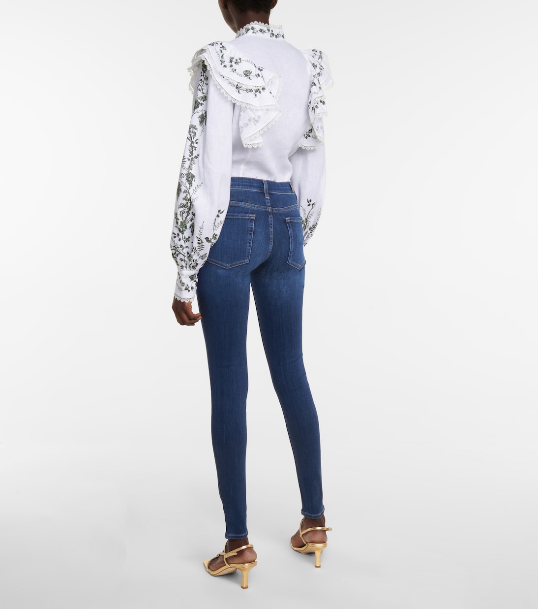 High-Rise Skinny Jeans Slim Illusion Luxe | 7 For All Mankind