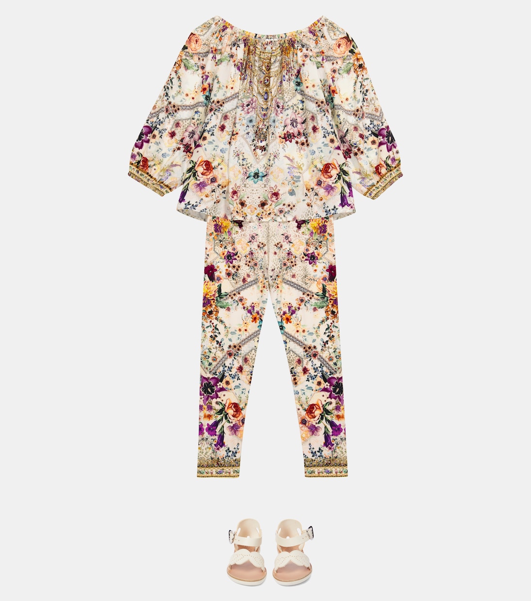 Embellished floral leggings | Camilla Kids