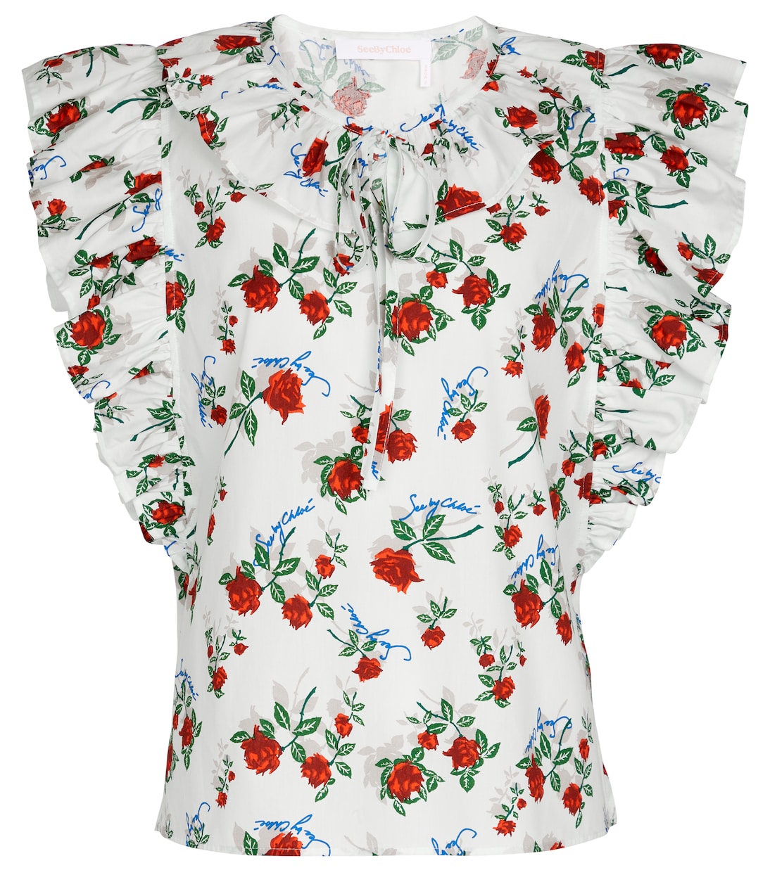 Bedrucktes Top aus Baumwolle | See By Chloé