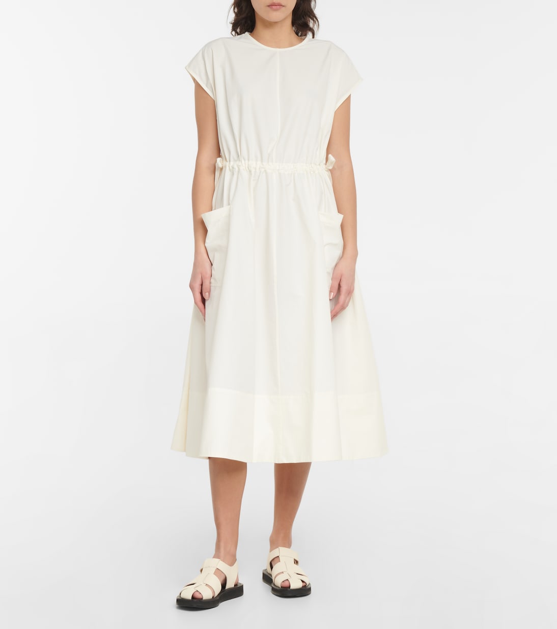 Daisy cotton-blend midi dress | Deveaux New York