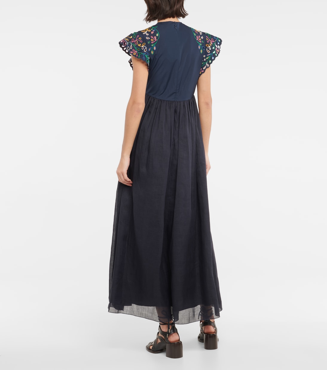 Besticktes Maxikleid aus Baumwolle | Chloé