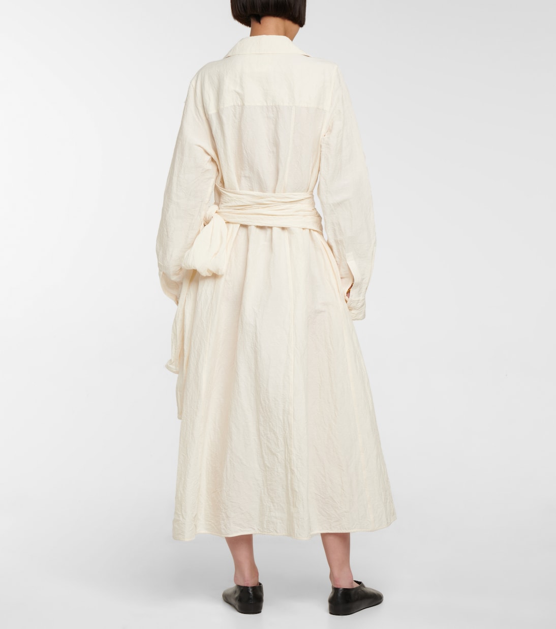 Linen and cotton wrap dress | Jil Sander