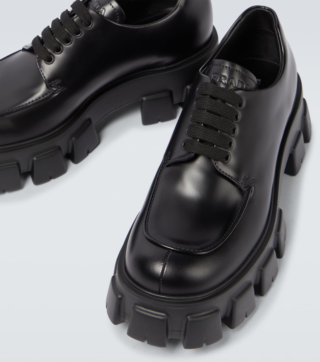 Schnürschuhe Monolith aus Leder | Prada